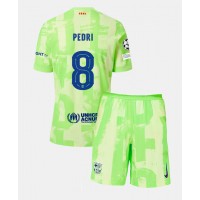 Barcelona Pedri Gonzalez #8 Fußballbekleidung 3rd trikot Kinder 2024-25 Kurzarm (+ kurze hosen)